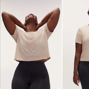 Dune Gia Crop Tee by Girlfriend Collective